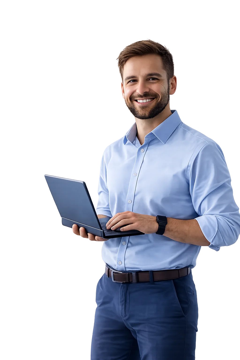 IT-Experte mit Laptop
